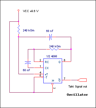 Схема тактового генератора